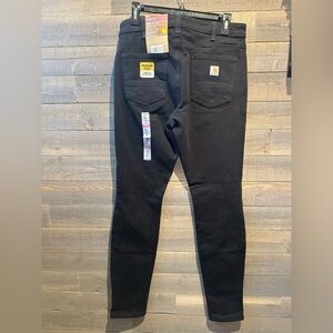 NWT Carhartt Slim Fit Rugged flex twill 5-pocket work pant size 8 tall